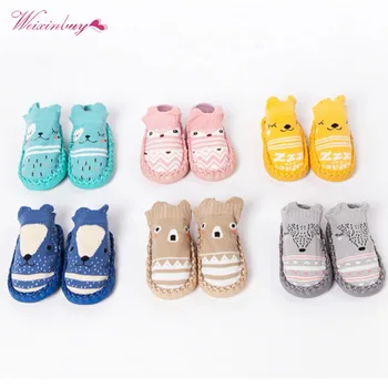 WEIXINBUY 2017 New Cartoon Animals Socks With PU Leather Rubber Sole Anti-slip Cotton Slip-on Shoes 0-12M
WEIXINBUY 2017 New Cartoon Animals Socks With PU Leather Rubber Sole Anti-slip Cotton Slip-on Shoes 0-12M