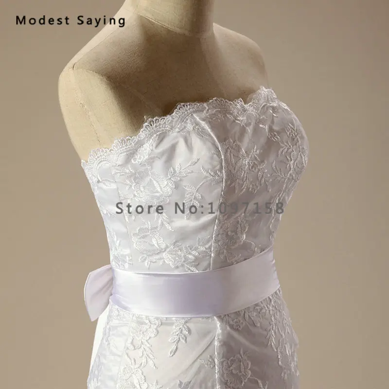 Женское кружевное свадебное платье с юбкой годе белое длинное официальное без