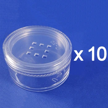 10 pcs Clear Sifter Container Plastic Cosmetic Case Makeup 20 gr Loose Powder Jar (AY81P(20)S-C=10 pcs)
10 pcs Clear Sifter Container Plastic Cosmetic Case Makeup 20 gr Loose Powder Jar (AY81P(20)S-C=10 pcs)