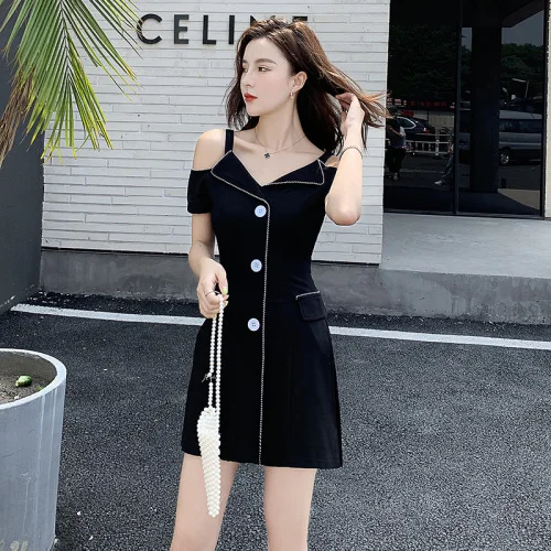 Two Pieces Set Summer 2019 Korean Off Shoulder A Line Dress Black Shorts 2 Piece Outfits for Women Matching Sets conjunto S184
Two Pieces Set Summer 2019 Korean Off Shoulder A Line Dress Black Shorts 2 Piece Outfits for Women Matching Sets conjunto S184