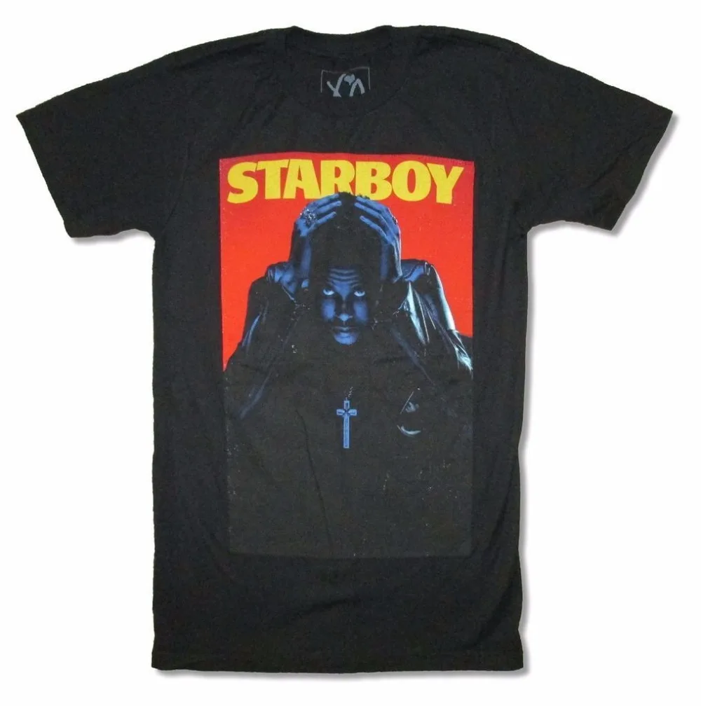 Create A Shirt The Weeknd Starboy Crew Neck Men Short Top T Shirt Short