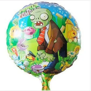 The new aluminium film wholesale balloon helium balloons aluminum foil round plants vs zombies toys for children 10pcs | Игрушки и хобби