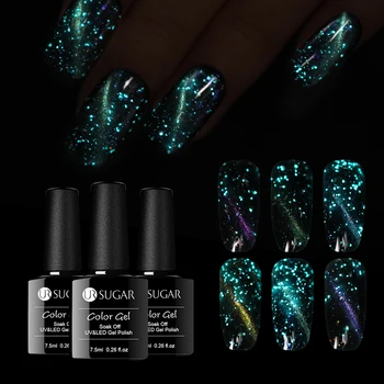 UR SUGAR 3Pcs 7.5ml Luminous Cat Eye UV Gel Polish Glow in The Dark 3D Magnetic Soak Off Black Gel Base Nail Art Gel varnish
UR SUGAR 3Pcs 7.5ml Luminous Cat Eye UV Gel Polish Glow in The Dark 3D Magnetic Soak Off Black Gel Base Nail Art Gel varnish