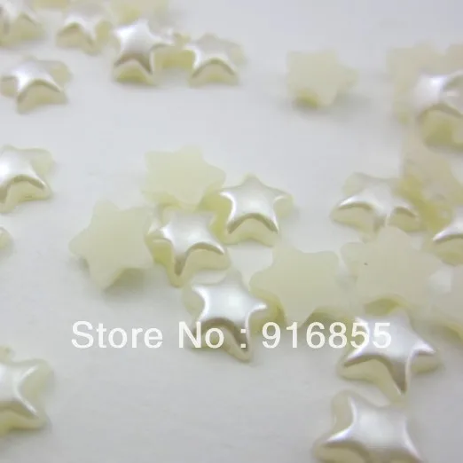 Free shipping 6mm 2000pcs/lot cream white color five-star shape craft flatback imitation pearl beads
Free shipping 6mm 2000pcs/lot cream white color five-star shape craft flatback imitation pearl beads