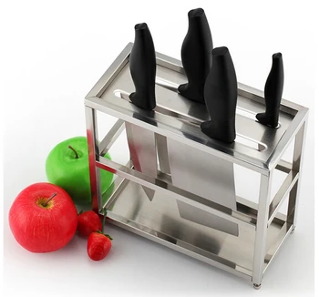 Hot Sale High Quality Stainless Steel Knife Storage Rack High Load-bearing Double Layer Knife Holder Free Shipping
Hot Sale High Quality Stainless Steel Knife Storage Rack High Load-bearing Double Layer Knife Holder Free Shipping