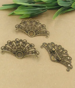 Vintage Blank Brooches Bases Antique Bronze tone Plated Brass Filigree Flower Bezel Back Pins Brooch Settings Findings 29x55mm
Vintage Blank Brooches Bases Antique Bronze tone Plated Brass Filigree Flower Bezel Back Pins Brooch Settings Findings 29x55mm