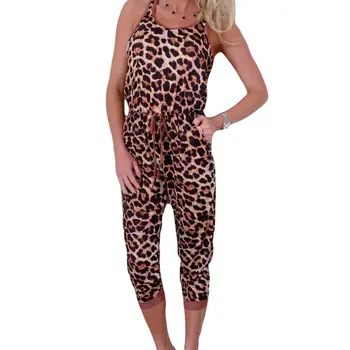 Fashion Leopard Print Sleeveless Pocket Jumpsuit Summer Casual Long Pencil Jumpsuits Romper Women
Fashion Leopard Print Sleeveless Pocket Jumpsuit Summer Casual Long Pencil Jumpsuits Romper Women