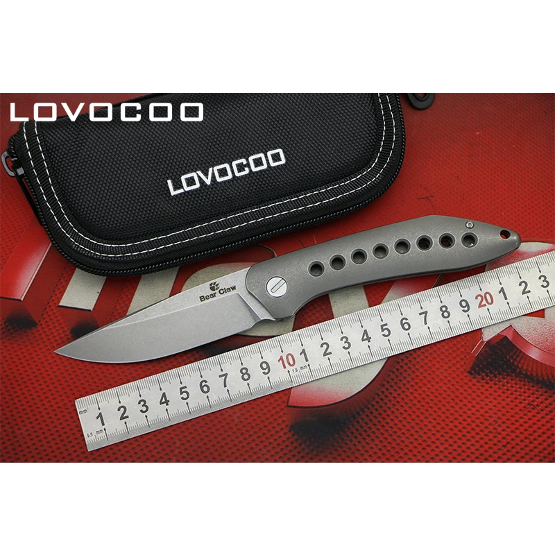 LOVOCOO Flying Shark Flipper folding knife S35VN blade Titanium handle Hidden open Outdoor camping hunting Gift knives EDC tools
LOVOCOO Flying Shark Flipper folding knife S35VN blade Titanium handle Hidden open Outdoor camping hunting Gift knives EDC tools