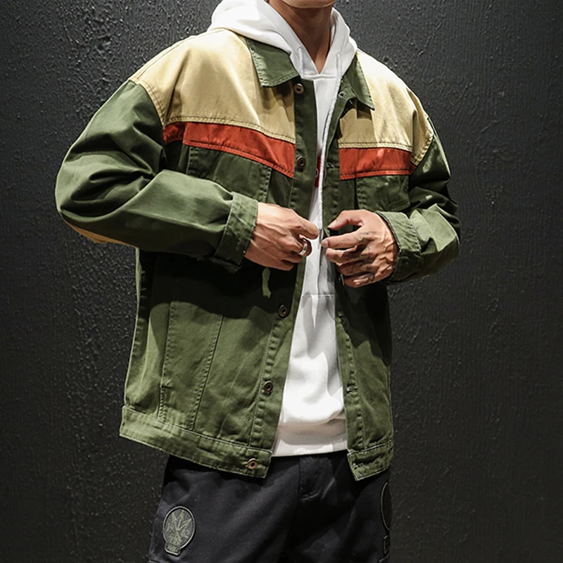 YASUGUOJI New 2019 Japanese Streetwea Men Jeans Jacket Fashion Color Blocked Mens Denim Jacket Casual Loose Jeans Jacket for Men
YASUGUOJI New 2019 Japanese Streetwea Men Jeans Jacket Fashion Color Blocked Mens Denim Jacket Casual Loose Jeans Jacket for Men