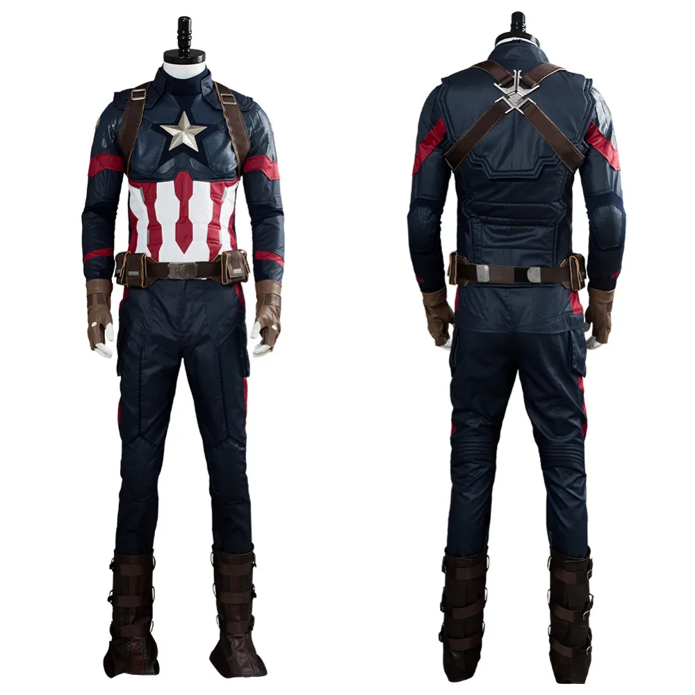 Avengers Endgame Captain America Cosplay Steve Rogers Cosplay Costume Adult Men Full Suit Outfit Halloween Carnival Costume
Avengers Endgame Captain America Cosplay Steve Rogers Cosplay Costume Adult Men Full Suit Outfit Halloween Carnival Costume