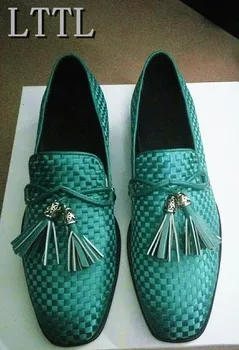 Men's LTTL Fashion Tassel Loafers High Quality Men Casual Flats Smoking Shoes Green Red Colors Man Dress Party Shoes
Men's LTTL Fashion Tassel Loafers High Quality Men Casual Flats Smoking Shoes Green Red Colors Man Dress Party Shoes