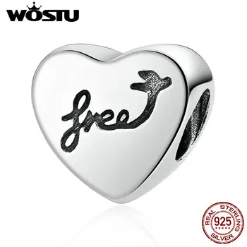 Genuine 925 Sterling Silver Heart Of Freedom Charms Beads Fit Original WOST Bracelet Pendant Authentic DIY Jewelry BLC031
Genuine 925 Sterling Silver Heart Of Freedom Charms Beads Fit Original WOST Bracelet Pendant Authentic DIY Jewelry BLC031