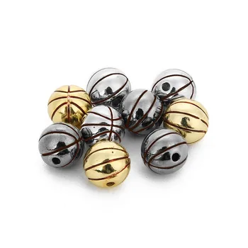 SAUVOO 2pcs Copper Basketball Bead 10mm Round Sport Charm Spacer Beads with Big Hole for DIY Jewelry Making Accessories Supplier
SAUVOO 2pcs Copper Basketball Bead 10mm Round Sport Charm Spacer Beads with Big Hole for DIY Jewelry Making Accessories Supplier