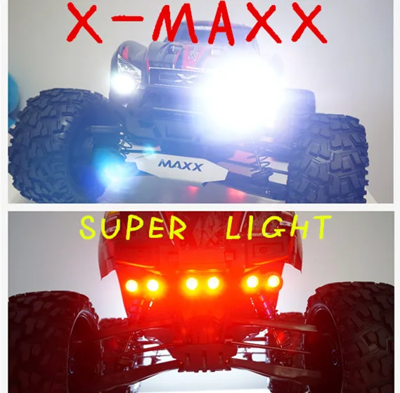 LED headlight lamp headlamp + tail lamp tail light red+ light bracket + parallel switch line for Traxxas X-MAXX XMAXX rc car 1/5
LED headlight lamp headlamp + tail lamp tail light red+ light bracket + parallel switch line for Traxxas X-MAXX XMAXX rc car 1/5