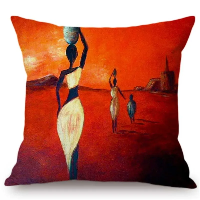 Africa Abstract Oil Painting Art Cushion Cover Home Decor Sofa Throw Pillow Cover African Life Sunrise View Waist Funda Cojin
Africa Abstract Oil Painting Art Cushion Cover Home Decor Sofa Throw Pillow Cover African Life Sunrise View Waist Funda Cojin