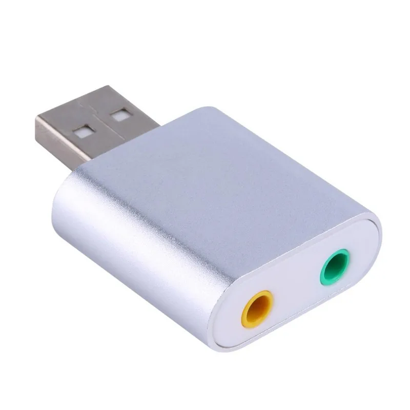 USB звуковая карта Virtual 7 1 внешняя 3D стерео к разъему 3 5 мм наушники микрофон