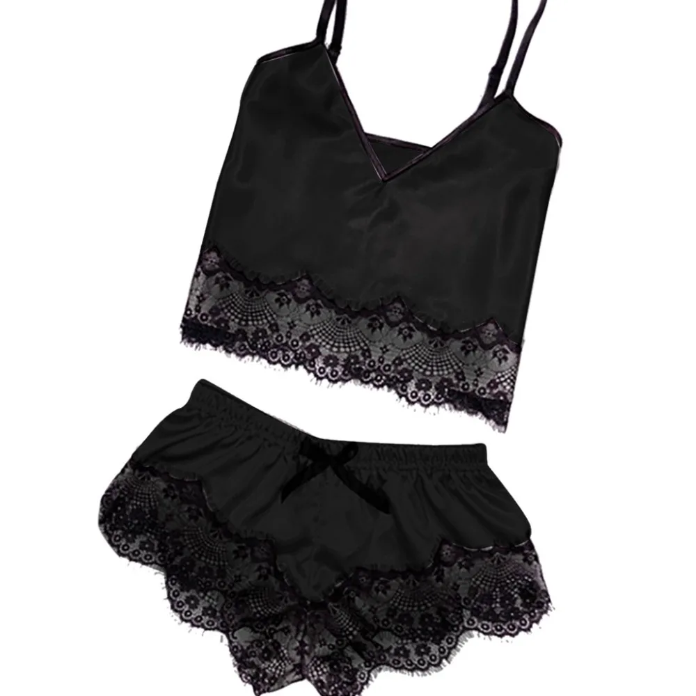 pajamas 2019 Hot Sale womens pajamas Sexy Satin Sling Sleepwear Lingerie Lace Bowknot Nightdress Underwear women pajamas set %8
pajamas 2019 Hot Sale womens pajamas Sexy Satin Sling Sleepwear Lingerie Lace Bowknot Nightdress Underwear women pajamas set %8
