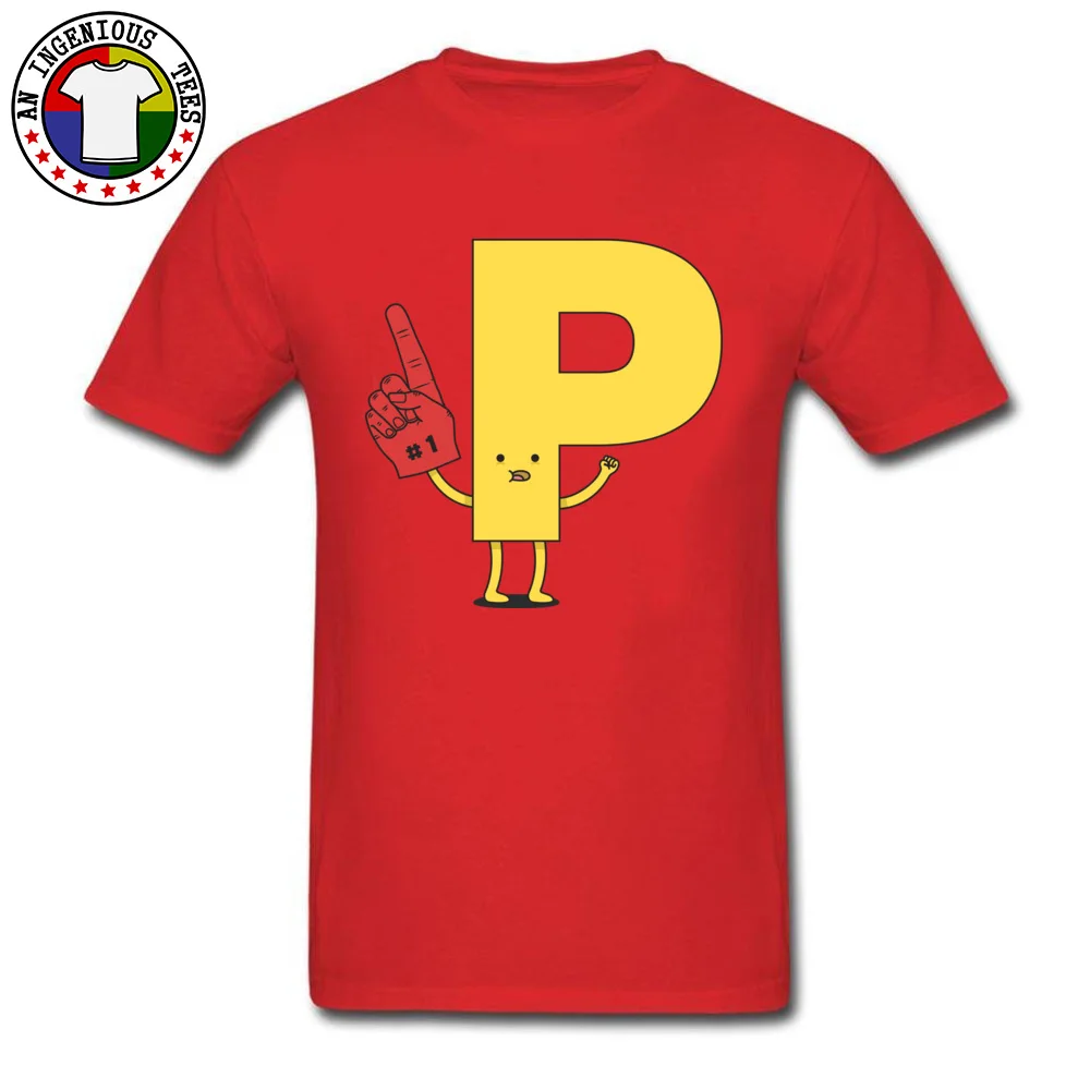 Go P 100% Cotton Fabric Printed On Tops T Shirt Discount Short Sleeve Adult Top T-shirts Casual Labor Day Tee-Shirts Round Neck Go P red
