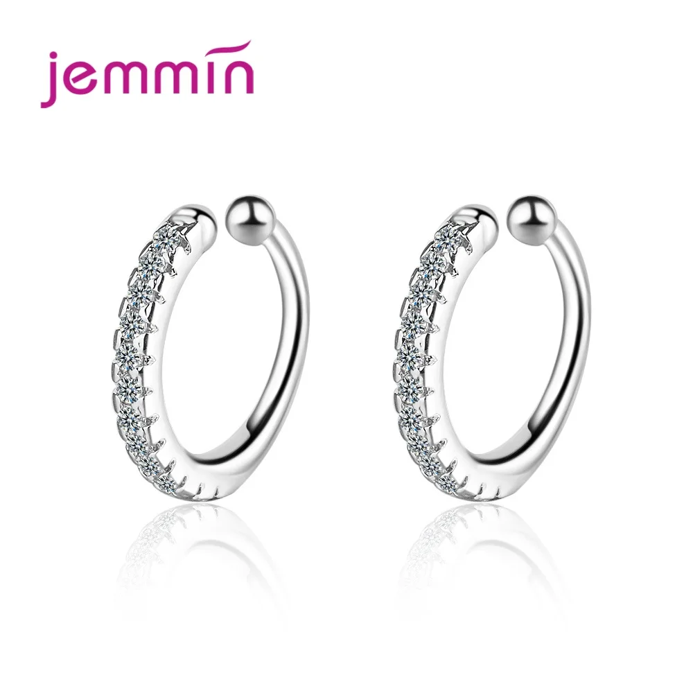 Simple 925 Silver Round Circle Sparkling Crystal Earless hole Fashion Ear Clips Earrings For Women Female Jewelry Lover Gifts
Simple 925 Silver Round Circle Sparkling Crystal Earless hole Fashion Ear Clips Earrings For Women Female Jewelry Lover Gifts