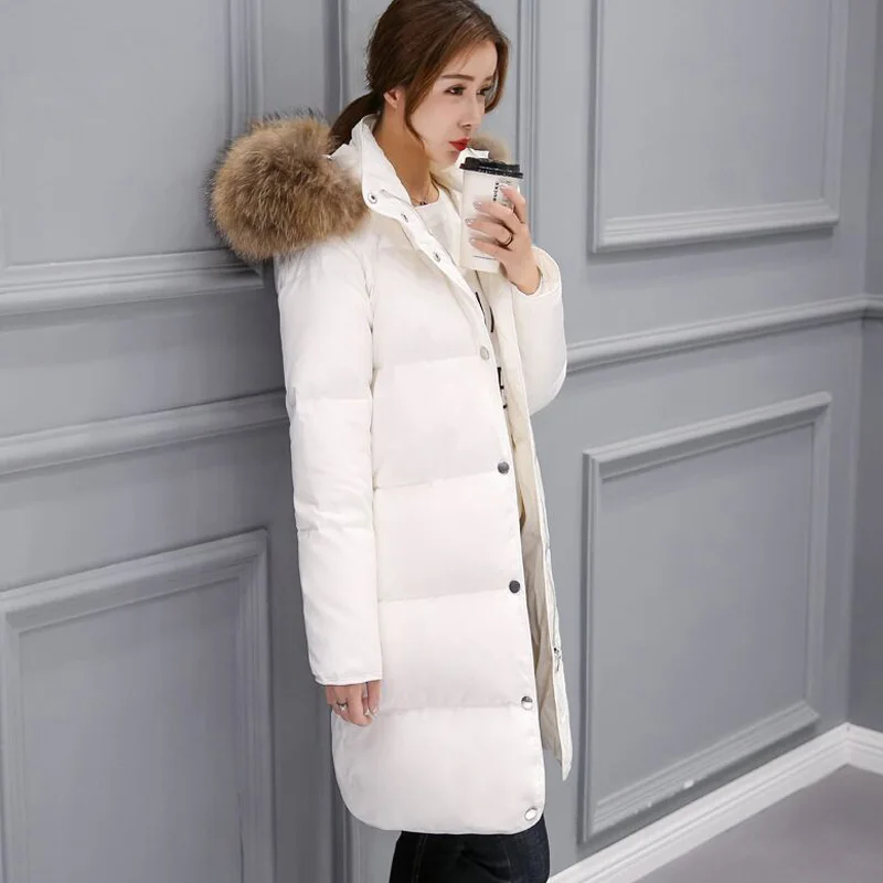 Parkas For Women Winter 2018 New Duck Down Jacket Brand Real Raccoon Fur Collar Long Feather Winter Jacket Women Ladies Coats
Parkas For Women Winter 2018 New Duck Down Jacket Brand Real Raccoon Fur Collar Long Feather Winter Jacket Women Ladies Coats