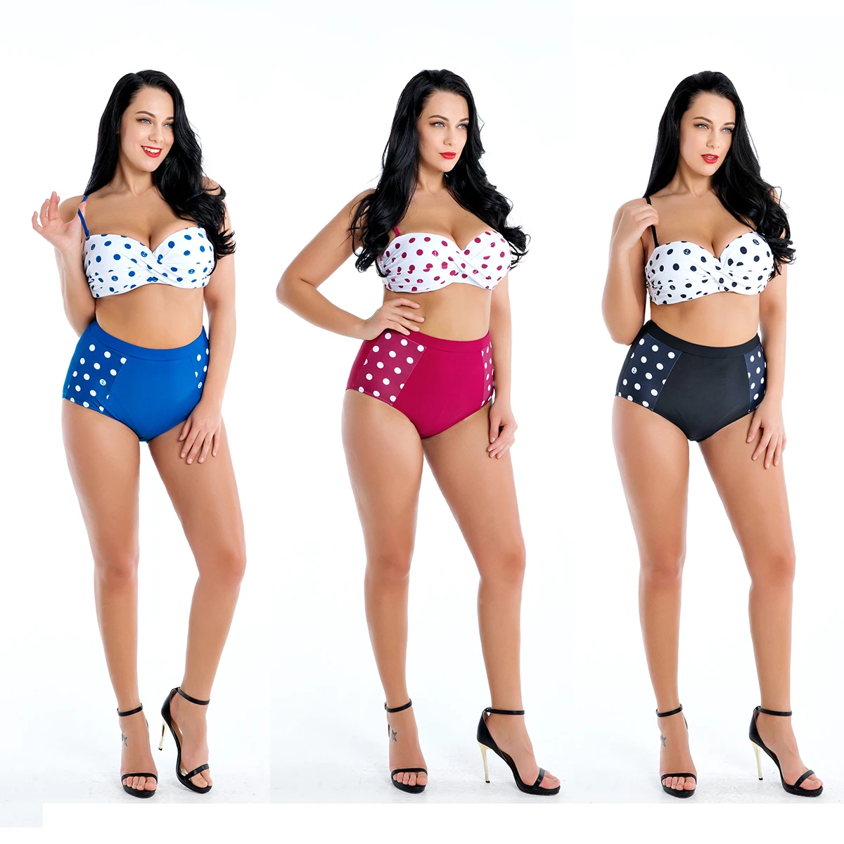 Underwire Bikini Retro Sexy 2019 New Plus Size Swimwear Women Swimsuit Push Up Two Piece Bikini Set Big Size Bikini for Women
Underwire Bikini Retro Sexy 2019 New Plus Size Swimwear Women Swimsuit Push Up Two Piece Bikini Set Big Size Bikini for Women