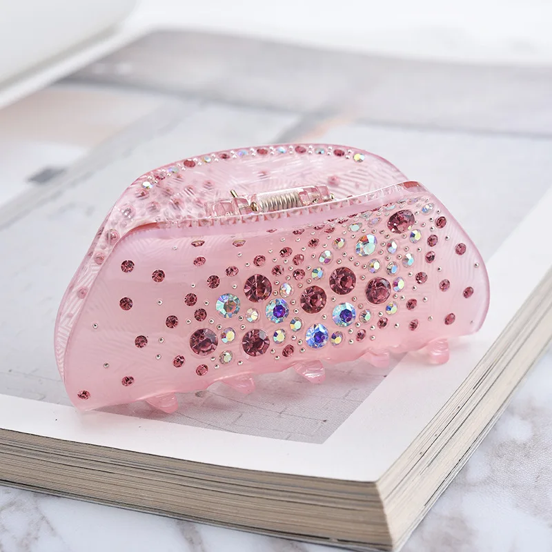 Korean Girl Simple Hairpins Acrylic Hair Clips Rhinestone Large Hair Claws Fashion Women Full Diamond Plate Hair Accessories
Korean Girl Simple Hairpins Acrylic Hair Clips Rhinestone Large Hair Claws Fashion Women Full Diamond Plate Hair Accessories