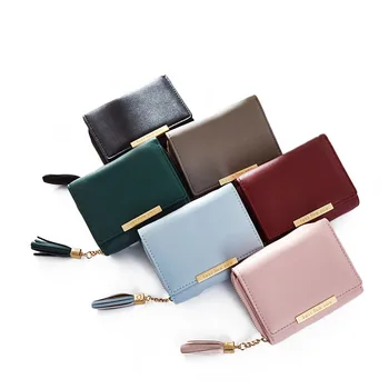 10PCS / LOT Fashion Tassel Zipper Short Women Wallet Female Coin Purse Small Leather Wallet Credit Card Holder for Girls
10PCS / LOT Fashion Tassel Zipper Short Women Wallet Female Coin Purse Small Leather Wallet Credit Card Holder for Girls