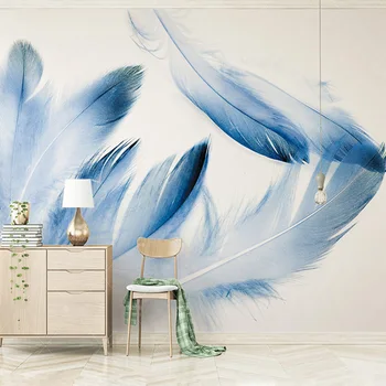Custom High-end Mural Blue Feather Modern Minimalistic North Europe Wallpaper Living Room Background Photo Wallpaper Home Decor
Custom High-end Mural Blue Feather Modern Minimalistic North Europe Wallpaper Living Room Background Photo Wallpaper Home Decor
