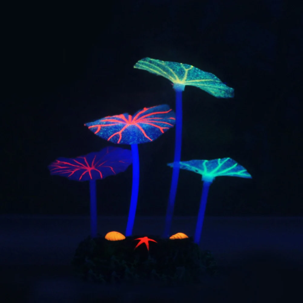 New Simulation Luminous Leaf Mushroom Coral Aquarium Decoration Glow FishTank Decor
New Simulation Luminous Leaf Mushroom Coral Aquarium Decoration Glow FishTank Decor