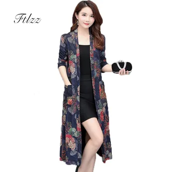 New 2019 Spring Autumn Long Trench Coats Vintage Floral Printed Long Sleeved Outerwear Ladies Elegant Plus Size Fashion Clothes
New 2019 Spring Autumn Long Trench Coats Vintage Floral Printed Long Sleeved Outerwear Ladies Elegant Plus Size Fashion Clothes
