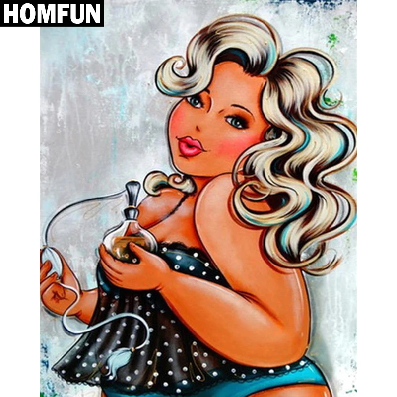 HOMFUN Full Square/Round Drill 5D DIY Diamond Painting "Fat woman" Embroidery Cross Stitch 3D Home Decor Gift A06072
HOMFUN Full Square/Round Drill 5D DIY Diamond Painting "Fat woman" Embroidery Cross Stitch 3D Home Decor Gift A06072
