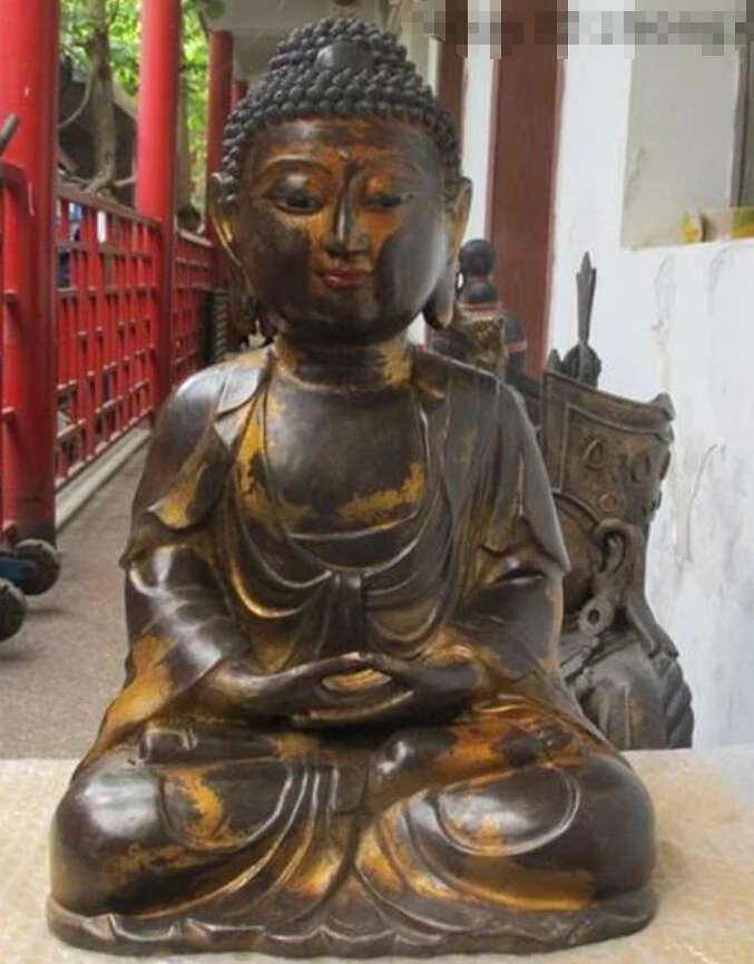 17"Tibet Buddhist hall Bronze Copper Amitayus Sakyamuni Buddha ancestors Statue
17"Tibet Buddhist hall Bronze Copper Amitayus Sakyamuni Buddha ancestors Statue