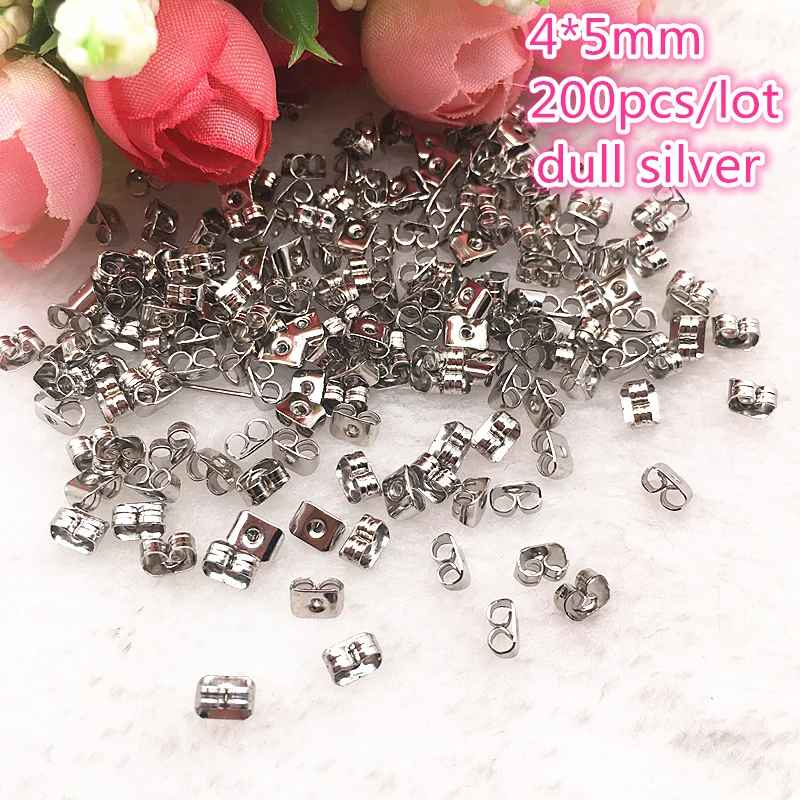 200pcs/lot Alloy Earring Back 4x5mm Dull Silver Tone Metal Earback Earring Stopper for Findings Diy Jewelry Making
200pcs/lot Alloy Earring Back 4x5mm Dull Silver Tone Metal Earback Earring Stopper for Findings Diy Jewelry Making