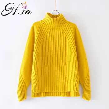 H.SA Women Turtleneck Pullover and Sweaters 2017 Winter Turtleneck Korean Loose Sweaters Solid Pull Femme hiver christmas jumper
H.SA Women Turtleneck Pullover and Sweaters 2017 Winter Turtleneck Korean Loose Sweaters Solid Pull Femme hiver christmas jumper