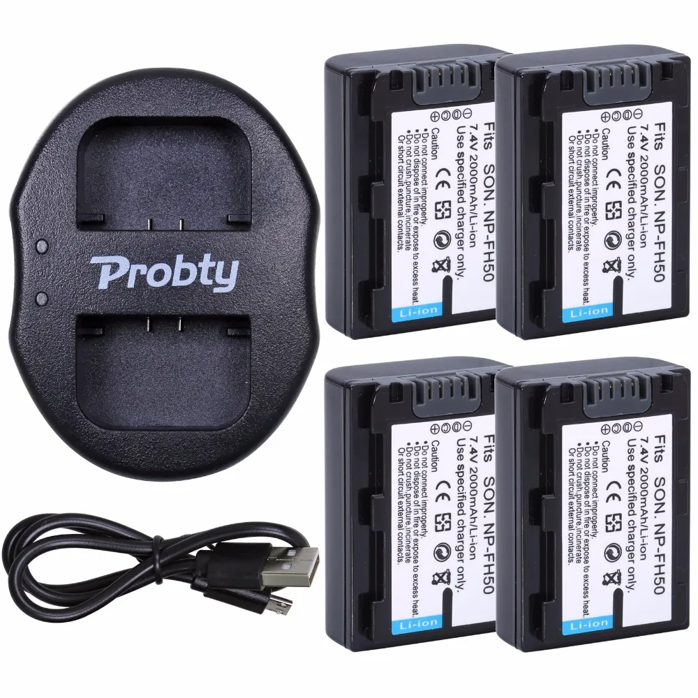 4Pcs Probty NP-FH50 NP FH50 Battery + USB Dual Charger For Sony A230 A330 A290 A380 A390 HDR-TG1E TG3 TG5 TG7 DSC-HX1 DSC-HX200
4Pcs Probty NP-FH50 NP FH50 Battery + USB Dual Charger For Sony A230 A330 A290 A380 A390 HDR-TG1E TG3 TG5 TG7 DSC-HX1 DSC-HX200