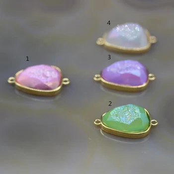 5Pcs/lot,Raw Druzy Geode Faceted Flat Drop Shape Connectors Links Bracelet,Agates Drusy Slab Nugget Gold Edges Pendant Charms
5Pcs/lot,Raw Druzy Geode Faceted Flat Drop Shape Connectors Links Bracelet,Agates Drusy Slab Nugget Gold Edges Pendant Charms