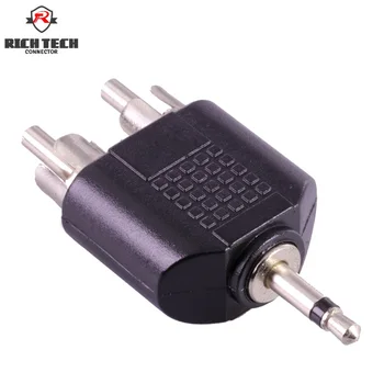 50pcs Mono 2Poles Nickel Plated 3.5mm male plug to 2xRCA male plug Audio Wire Connector
50pcs Mono 2Poles Nickel Plated 3.5mm male plug to 2xRCA male plug Audio Wire Connector