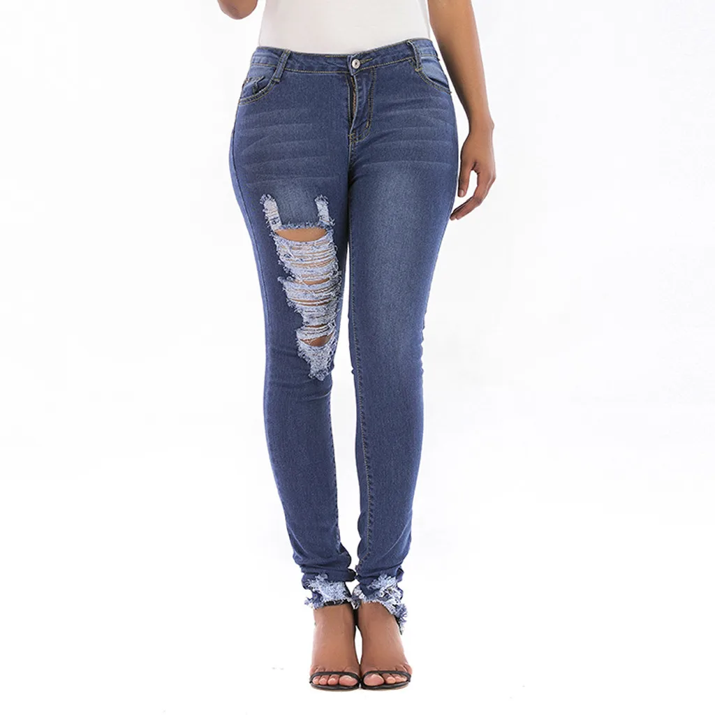 Feitong Women Jeans Summer Holes In Solid Color Sraight Trousers Ladies Jeans Woman Plus Size Jeans Femme Spodnie Damskie
Feitong Women Jeans Summer Holes In Solid Color Sraight Trousers Ladies Jeans Woman Plus Size Jeans Femme Spodnie Damskie
