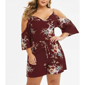 Women Rompers print V-Neck Jumpsuit Summer Short Sleeve Overalls Jumpsuit Female Plus Size Women Cold Shouder Bodysuit #618
Women Rompers print V-Neck Jumpsuit Summer Short Sleeve Overalls Jumpsuit Female Plus Size Women Cold Shouder Bodysuit #618