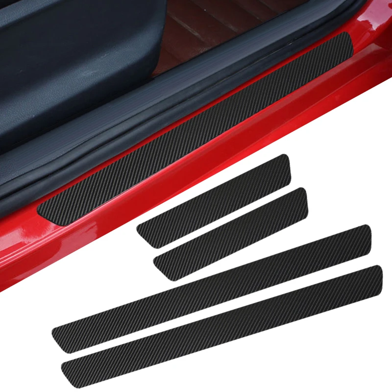 4pcs Door Carbon Fiber Car Scuff Plate sticker Vinyl Decal sticker for AUDI Ford focus Volvo Chevrolet fiat seat
4pcs Door Carbon Fiber Car Scuff Plate sticker Vinyl Decal sticker for AUDI Ford focus Volvo Chevrolet fiat seat