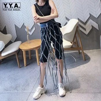 Hollow Out Transparent Denim Skirt Set Women Solid Black Casual Knee Length Pants Two Piece Set Streetwear Tassel Long Skirt
Hollow Out Transparent Denim Skirt Set Women Solid Black Casual Knee Length Pants Two Piece Set Streetwear Tassel Long Skirt