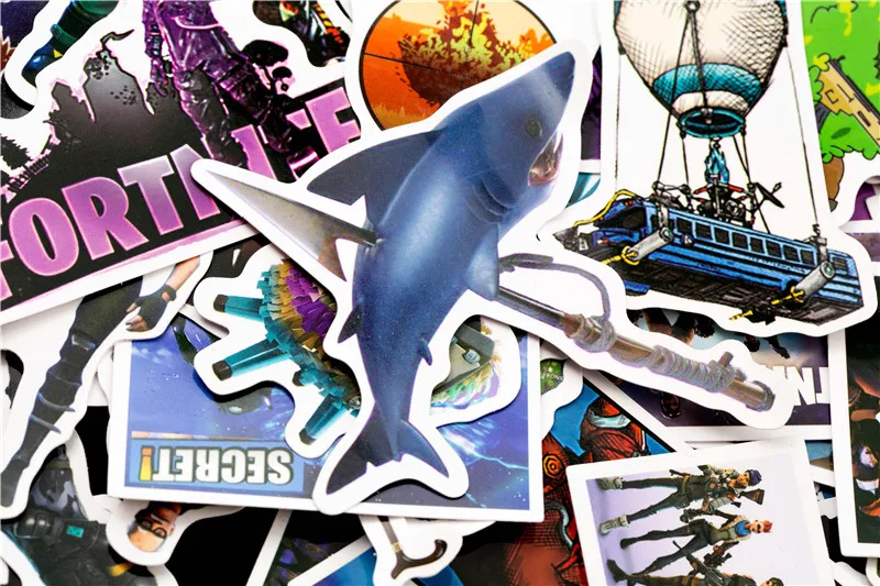 100 PCS Game Sticker Anime Animal Stickers Gifts for Children To Laptop Suitcase Guitar Fridge Bicycle Toy stickers (14)