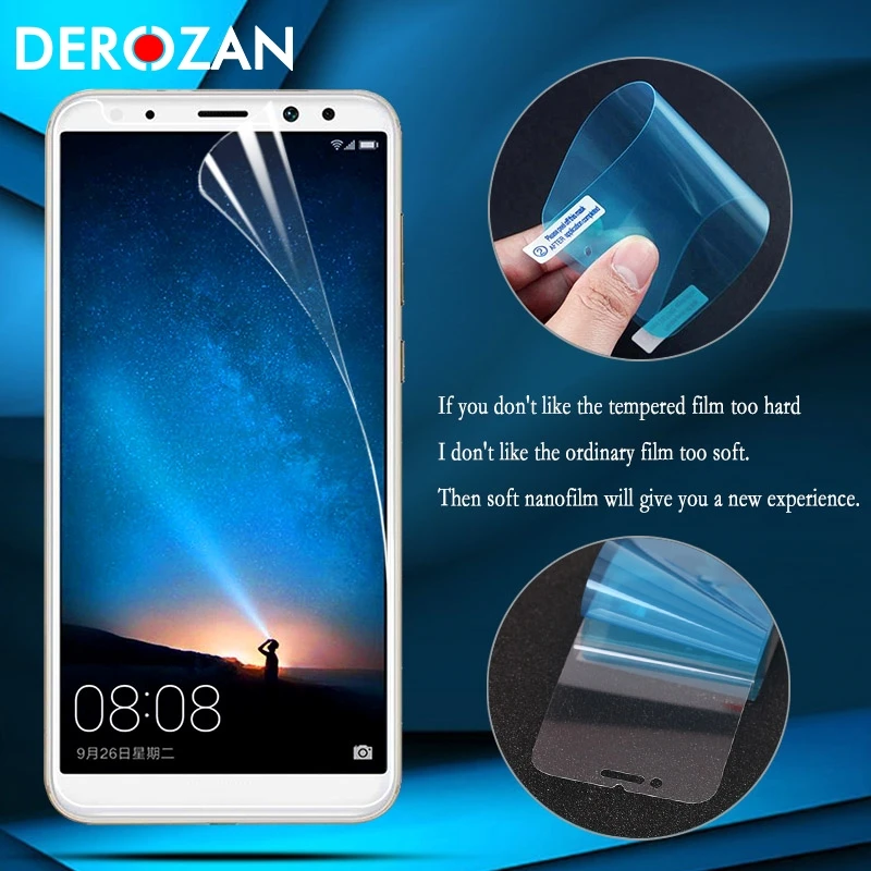 DEROZAN Nano Screen Protector For Huawei Mate 10 Lite Glass Nova 2i Maimang 6 Honor 9i 2017 Film Soft Explosion Proof Membrane
DEROZAN Nano Screen Protector For Huawei Mate 10 Lite Glass Nova 2i Maimang 6 Honor 9i 2017 Film Soft Explosion Proof Membrane