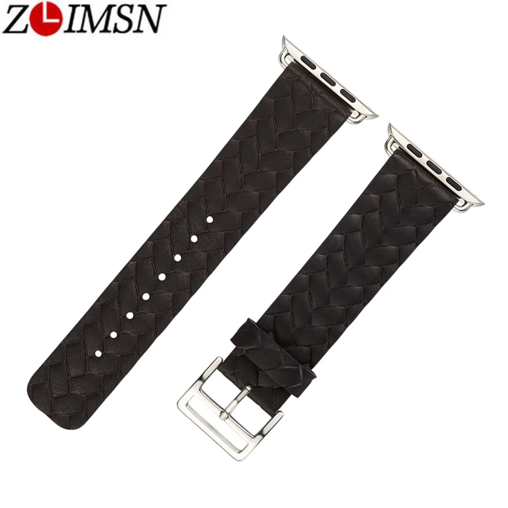 ZLIMSN Watch Accessories Applicable To Apple Genuine Leather Strap Woven Pattern 42mm 38mm For Apple Watch Series 4 3 2 1 iWatch
ZLIMSN Watch Accessories Applicable To Apple Genuine Leather Strap Woven Pattern 42mm 38mm For Apple Watch Series 4 3 2 1 iWatch
