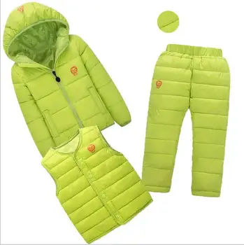 Winter Warm Children Boys Girl's Clothing Sets Girl Ski Suits Children's Outdoor Clothes Down Coats Jackets+Vest+Trousers 3pcs
Winter Warm Children Boys Girl's Clothing Sets Girl Ski Suits Children's Outdoor Clothes Down Coats Jackets+Vest+Trousers 3pcs