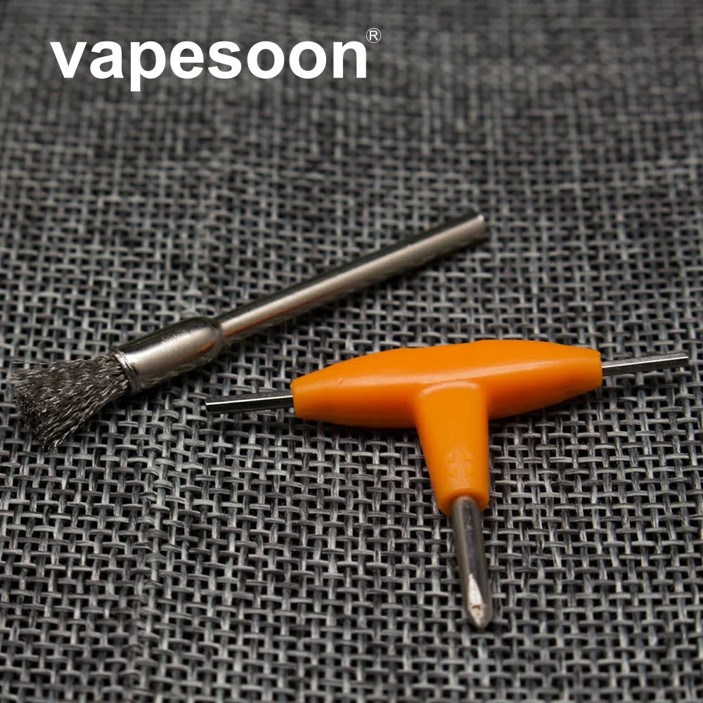 Electronic Cigarette DIY Tool Combination T-type Screwdriver + Cleaning brush DIY RDA RDTA Atomizer Tank Heating Wire Coil
Electronic Cigarette DIY Tool Combination T-type Screwdriver + Cleaning brush DIY RDA RDTA Atomizer Tank Heating Wire Coil