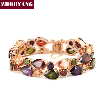 H003 Luxurious Crystals Bracelet Rose Gold Color Fashion Jewelry Made with Genuine Crystal
H003 Luxurious Crystals Bracelet Rose Gold Color Fashion Jewelry Made with Genuine Crystal