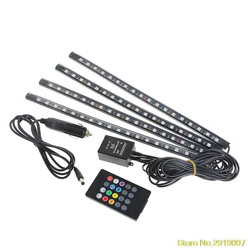 Car Styling 9 12 18 SMD Car Interior Floor RGB LED Strip Light Lamp Kit With Remote Music Control For Car Decoration
Car Styling 9 12 18 SMD Car Interior Floor RGB LED Strip Light Lamp Kit With Remote Music Control For Car Decoration