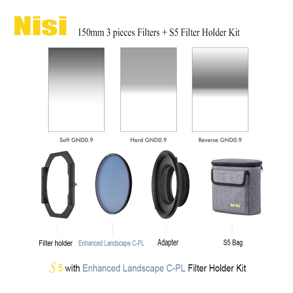NISI S5 + GND0.9 filters (Soft+Hard+Reverse) kit For Tamron 15-30mm/Niko14-24mm/ Sigma 14mm/Son 12-24mm/ Pentax/Sigma 14-24mm
NISI S5 + GND0.9 filters (Soft+Hard+Reverse) kit For Tamron 15-30mm/Niko14-24mm/ Sigma 14mm/Son 12-24mm/ Pentax/Sigma 14-24mm