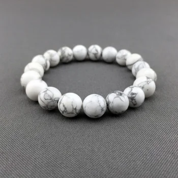 2017 Promotion Strand Bracelets Women Stone Stainless Steel Round Trendy New Design 10mm Howlite Beaded Bracelet
2017 Promotion Strand Bracelets Women Stone Stainless Steel Round Trendy New Design 10mm Howlite Beaded Bracelet